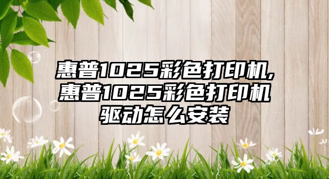 惠普1025彩色打印機(jī),惠普1025彩色打印機(jī)驅(qū)動怎么安裝